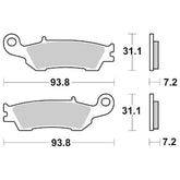 Pastiglie Freno Anteriori CP.PASTIGLIE FRENO CS YAMAHA 450YZ F 08/ per YAMAHA YZ 125 2022-2022